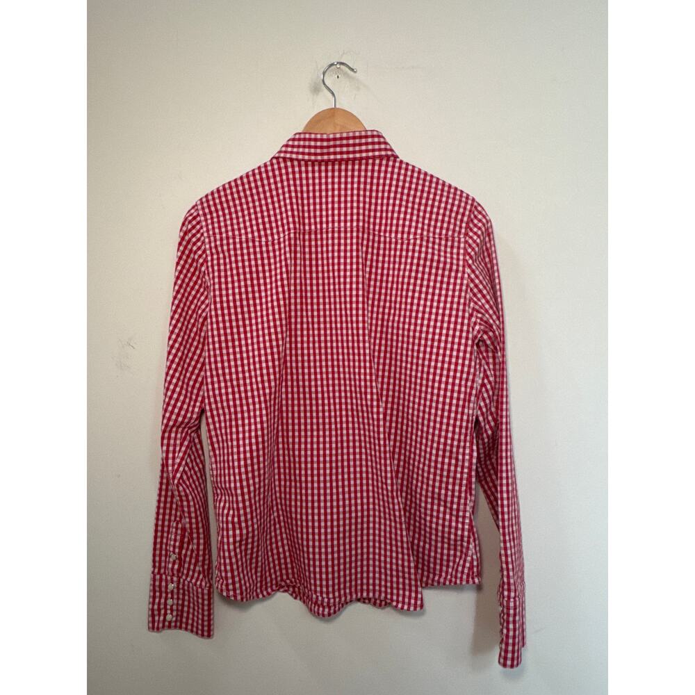 90s Polo Jeans Company Ralph Lauren Red And White Checked Western Rodeo Shirt - Picture 5 of 5